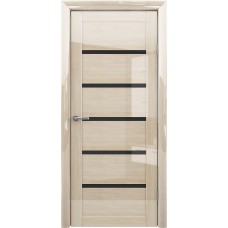 Дверь межкомнатная ALBERO Мегаполис GL ВЕНА GL Мокко глянец, стекло черное Дверь межкомнатная ALBERO Мегаполис GL ВЕНА GL Мокко глянец, стекло черное